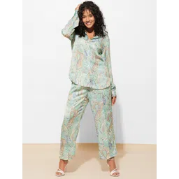 Urban Sundari Ethnic Motifs Printed Shirt With Trouser Co-Ords-picture-11