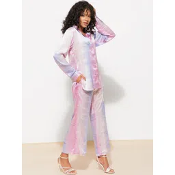 Urban Sundari Tie & Dye Casual Shirt With Trousers Co-Ords image 3