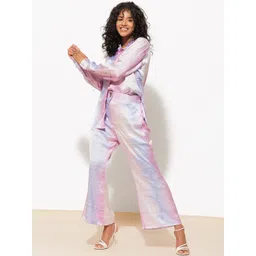 Urban Sundari Tie & Dye Casual Shirt With Trousers Co-Ords image 2