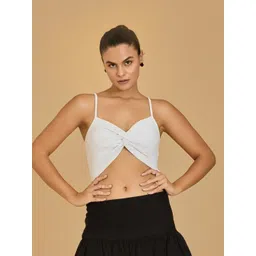 Urban Sundari Women Solid Shoulder Straps Cotton Top-picture-38