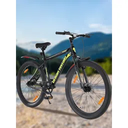 URBAN TERRAIN Galaxy Pro Steel 26T Single Speed Mountain Cycle, Green-image-11
