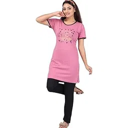 urban trees Women's Cotton Printed Night Suit Set of Top & Pajama Set || Night Suit Set-picture-21