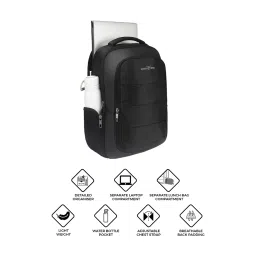 Urban Tribe Black Rumble Medium Laptop Backpack image 2
