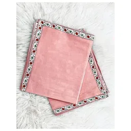 UrbanArts Peach-Coloured & White Set of 2 Floral 300 GSM Single Bed Dohar-picture-19