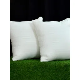UrbanArts White 2 Pcs Striped Filled Cushion-picture-11