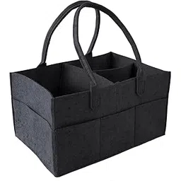 urbane home Diaper Caddy Bag For Travel|Baby Bag For smart mothers|Nursery Storage Foldable Organizer (Black)-picture-41