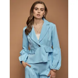 urbangrace by kassually Women Solid Single Breasted Formal Blazer-picture-21