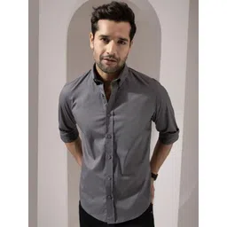 URBANICE Classic Slim Fit Spread Collar Long Sleeves Cotton Casual Shirt-picture-23