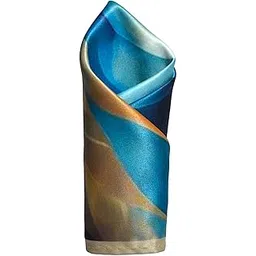 urbanity Premium Men`s Solid Micro Fiber Silk Satin Pocket Square Wedding Handkerchiefs-picture-51