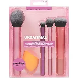 URBANMAC Artist Essentials Complete Face Makeup Brush Set for Makeup Artist Inspired Looks, 5 Count (Pack of 1) MULTICOLOR-picture-49