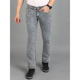 Urbano Fashion Men Bootcut Heavy Fade Clean Look Stretchable Jeans-picture-26