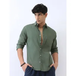 Urbano Fashion Men Cotton Full Sleeve Regular Fit Casual Solid Shirt-picture-31