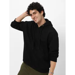 Urbano Fashion Men Cotton Solid Oversized Hooded Neck Sweatshirt-picture-31