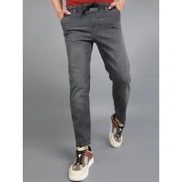 Urbano Fashion Men Mid-Rise Cropped Stretchable Joggers-picture-42