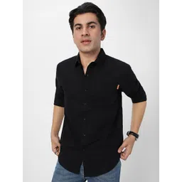 urbano fashion Men Regular Fit Solid Spread Collar Casual Shirt-picture-28