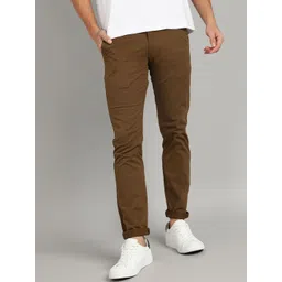 Urbano Fashion Men Slim Fit Mid-Rise Chinos Trousers-picture-23