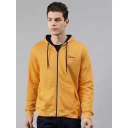 Urbano Fashion Men Solid Knitted Hooded Front-Open Sweatshirt-picture-39