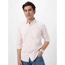 Urbano Fashion Men Spread Collar Solid Cotton Casual Shirt-picture-38