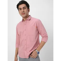 Urbano Fashion Men Spread Collar Solid Cotton Casual Shirt-picture-17