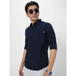 Urbano Fashion Men Spread Collar Solid Cotton Casual Shirt-picture-19