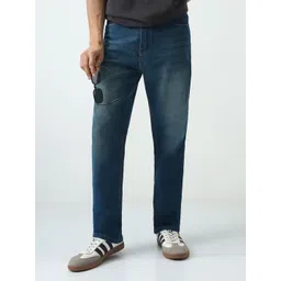 Urbano Fashion Men Straight Fit Mid-Rise Heavy Fade Stretchable Jeans-picture-36