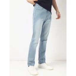 Urbano Fashion Men Straight Fit Mid-Rise Light Fade Stretchable Jeans-picture-30