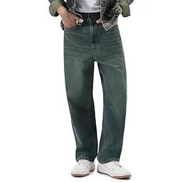 urbano fashion Men's Loose Baggy Fit Heavy Washed Jeans Non-Stretchable-picture-56