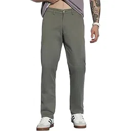 urbano fashion Men's Slim Fit Mid Rise Cotton Casual Chinos Trousers Stretch-picture-58