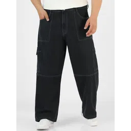 Urbano Plus Baggy Fit Washed Cargo Jeans-picture-21
