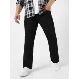 Urbano Plus Men Black Regular Fit Washed Denim Bootcut Stretchable Jeans-picture-39