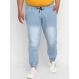 Urbano Plus Men Blue Regular Fit Mid-Rise Clean Look Stretchable Jeans-picture-20