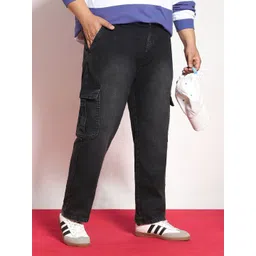 Urbano Plus Men Regular Fit Mid-Rise Heavy Fade Stretchable Jeans-picture-18