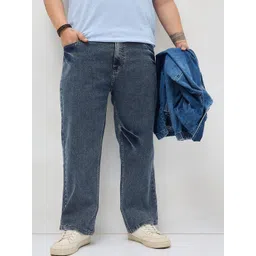 Urbano Plus Men Regular Fit Mid-Rise Heavy Fade Stretchable Jeans-picture-13