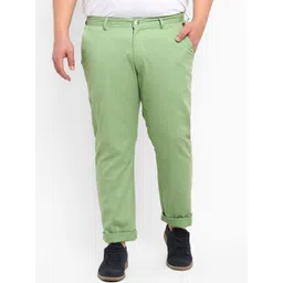 Urbano Plus Men Regular Fit Mid-Rise Pure Cotton Chinos-picture-15