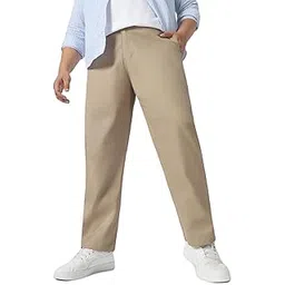 urbano plus Men's Cotton Regular Fit Casual Chinos Trousers Stretch-picture-10