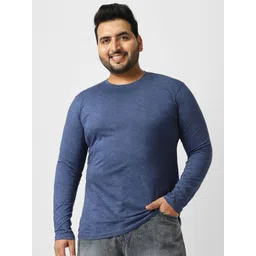 Urbano Plus Men's Mood Indigo Printed Full Sleeve Regular Fit Cotton T-Shirt-picture-35