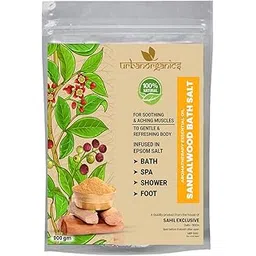 Urbanorganics Aromatherapy Bath Salt for Body & Foot Spa, Calming, Relaxing, Muscle Pain Relief with 100% Pure & Natural Sea Salt,Essential Oil & Vitamin E (900gm) (Sandalwood Oil)-picture-51