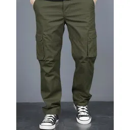 URBANPEAK Men Relaxed Easy Wash Cargos Trousers-picture-26