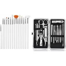 urbanucanbe Professional 16-in-1 Manicure & Pedicure Kit with 15-Piece Nail Art-picture-17