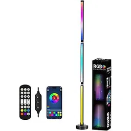 UrbanVolt Smart RGB LED Floor Lamp with Remote & App Control, Music Sync & Timer | Modern Corner Mood Light for Bedroom & Living Room-picture-26