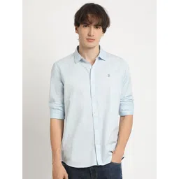 URBARO Men Smart Slim Fit Opaque Casual Shirt-picture-21