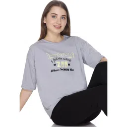 URBE-URBAN EVOLUTION Women Printed Cotton Lounge Tshirt-picture-21