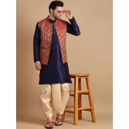 Uri and MacKenzie Men Regular Kurta with Dhoti Pants image 3
