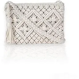 urooz Macrame Women handmade crossbody sling bag/Tote Bags For Girls Women's Fashion Gift,-picture-18