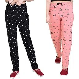 us fashion Women's Cotton Printed Pajama for Casual/Nightwear, Soft Cotton Pyjama (Prints May Vary) - Combo Pack of 2-picture-19