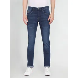 u.s. polo assn. denim co. U S Polo Assn Denim Co Men Blue Slim Fit Heavy Fade Stretchable Jeans image 1