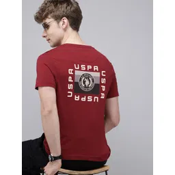 U.S. Polo Assn. Denim Co. Brand Logo Printed Pure Cotton Slim Fit T-shirt-picture-37