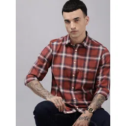 U.S. Polo Assn. Denim Co. Checked Pure Cotton Casual Shirt-picture-20