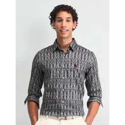 U.S. Polo Assn. Denim Co. Men Classic Opaque Printed Casual Shirt-picture-39