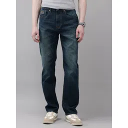 U.S. Polo Assn. Denim Co. Men Harold Slim Straight Fit Heavy Fade Stretchable Jeans-picture-28